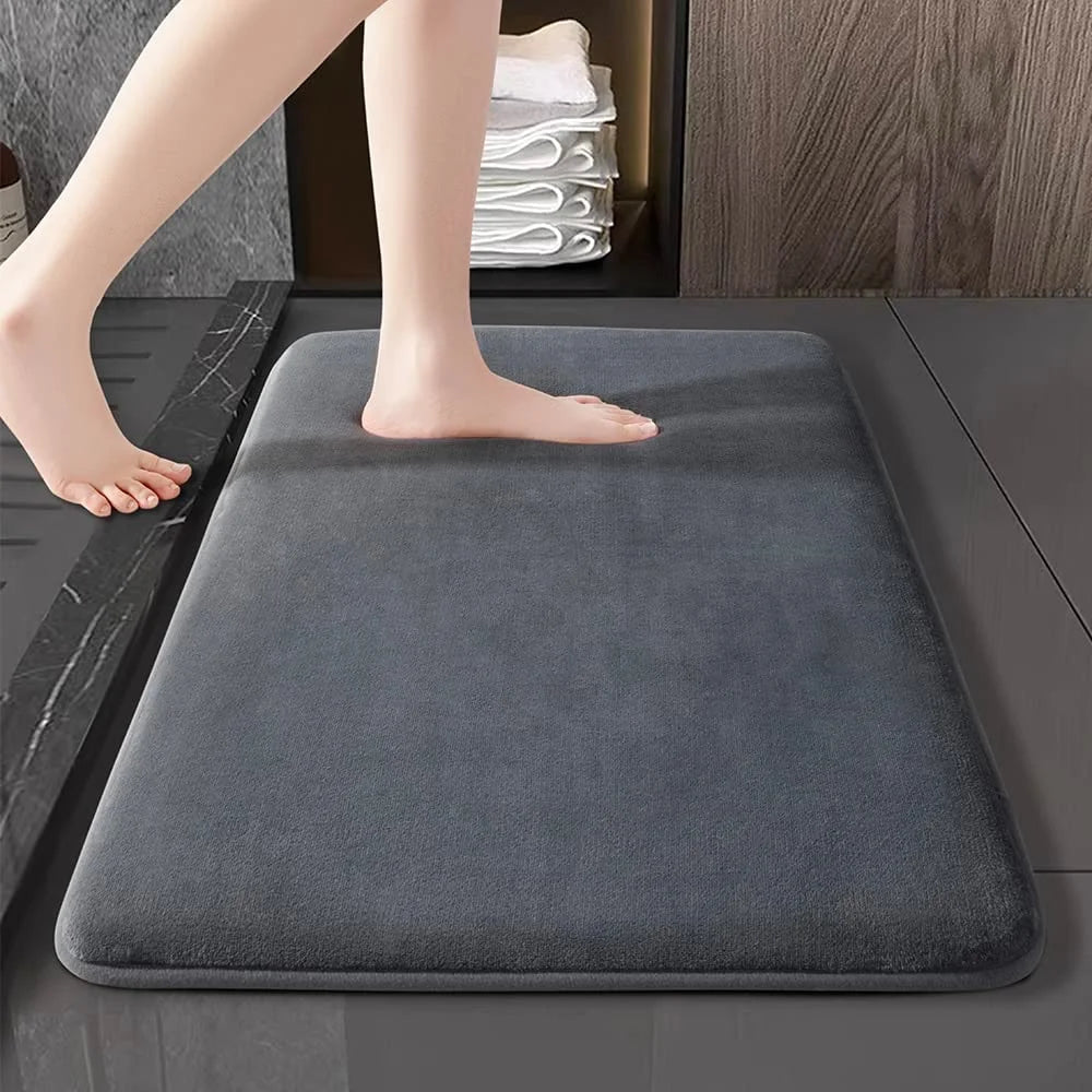 Ultra Soft Memory Foam Bathroom Mat – Non-Slip, Super Absorbent Rug for Spa-like Comfort