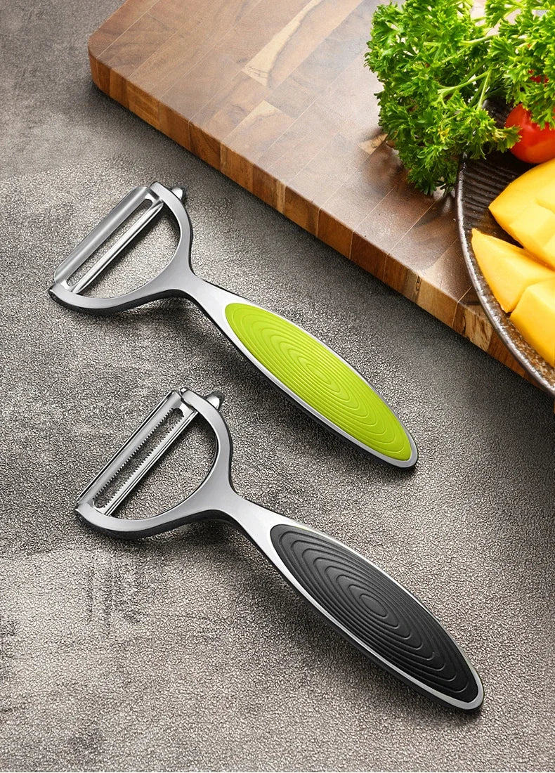 Stainless Steel Vegetable Peeler – Multi-Function Swivel Blade for Potatoes, Carrots, Fruit