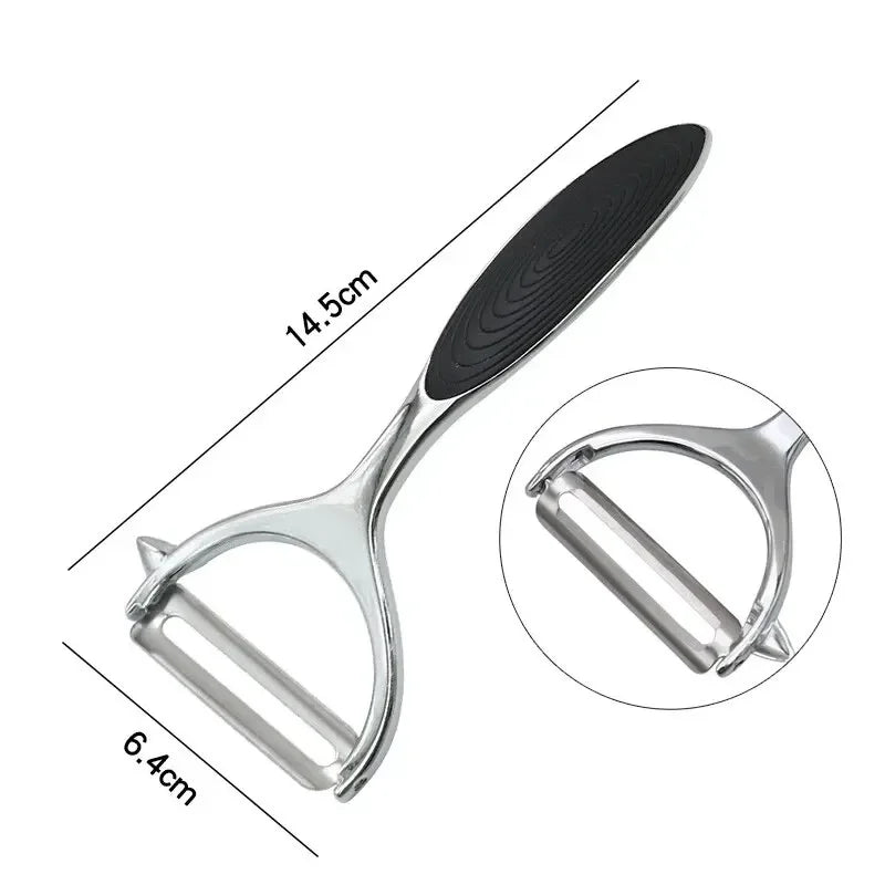 Stainless Steel Vegetable Peeler – Multi-Function Swivel Blade for Potatoes, Carrots, Fruit