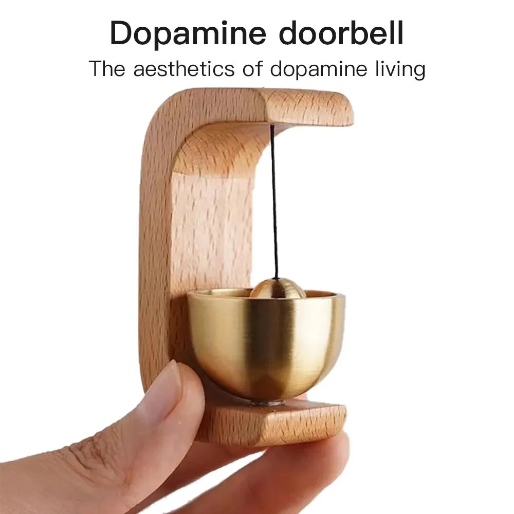 Wooden Wind Bell Door Chime – Dopamine-Inspired Minimalist Decor