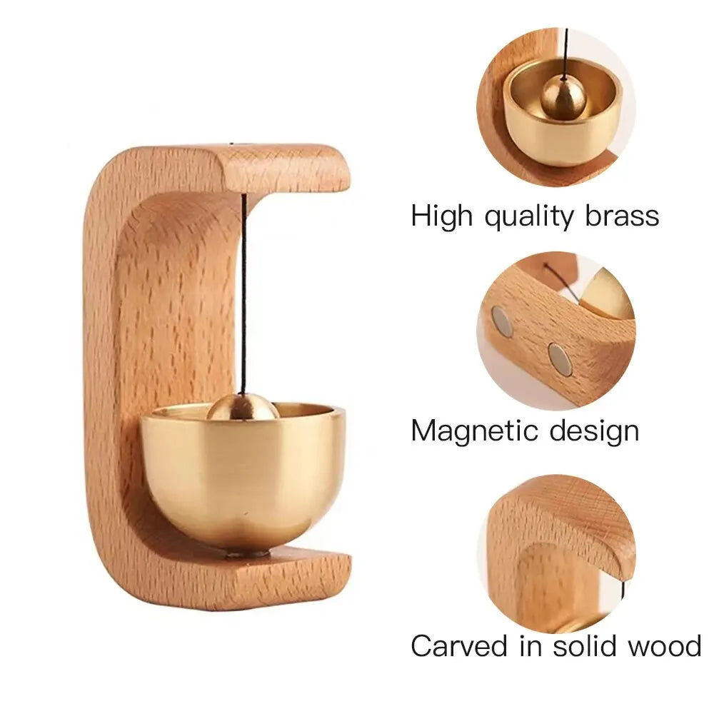 Wooden Wind Bell Door Chime – Dopamine-Inspired Minimalist Decor