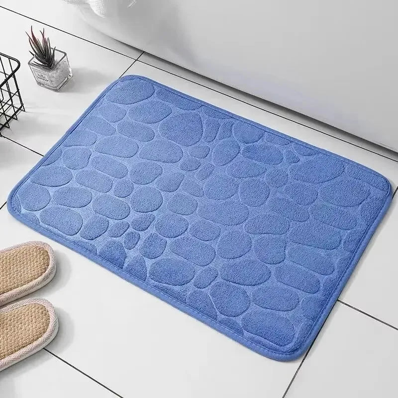 Memory Foam Cobblestone Mat – Soft Comfort Meets Minimal Design