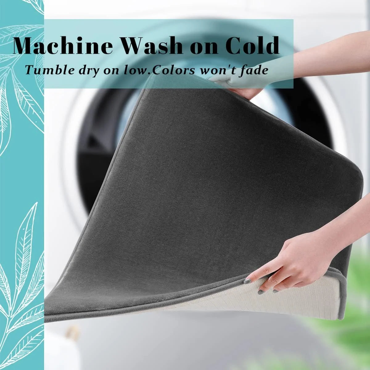 Ultra Soft Memory Foam Bathroom Mat – Non-Slip, Super Absorbent Rug for Spa-like Comfort