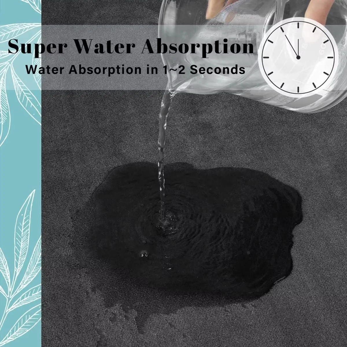 Ultra Soft Memory Foam Bathroom Mat – Non-Slip, Super Absorbent Rug for Spa-like Comfort