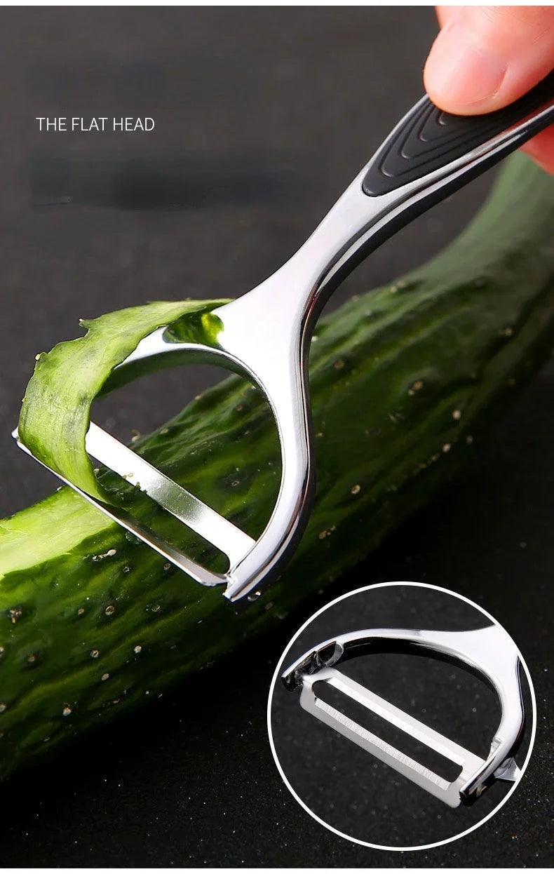 Stainless Steel Vegetable Peeler – Multi-Function Swivel Blade for Potatoes, Carrots, Fruit