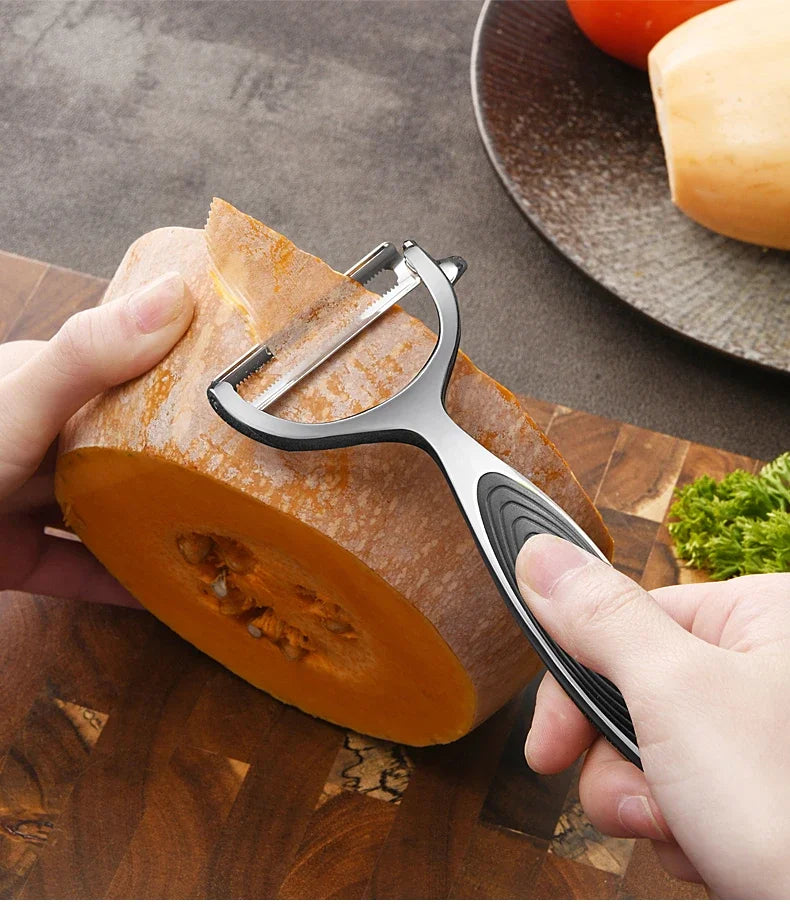 Stainless Steel Vegetable Peeler – Multi-Function Swivel Blade for Potatoes, Carrots, Fruit