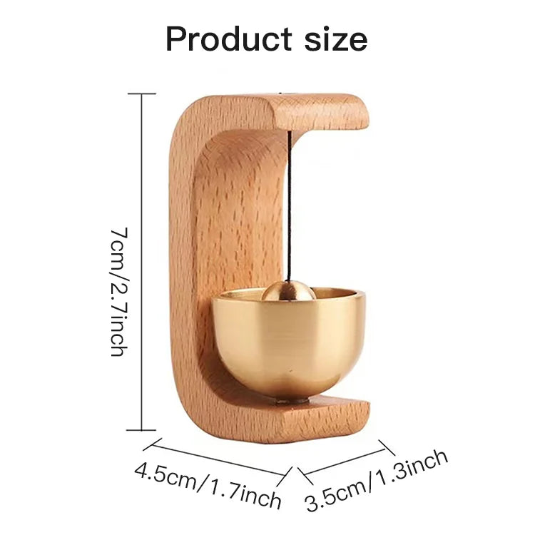 Wooden Wind Bell Door Chime – Dopamine-Inspired Minimalist Decor