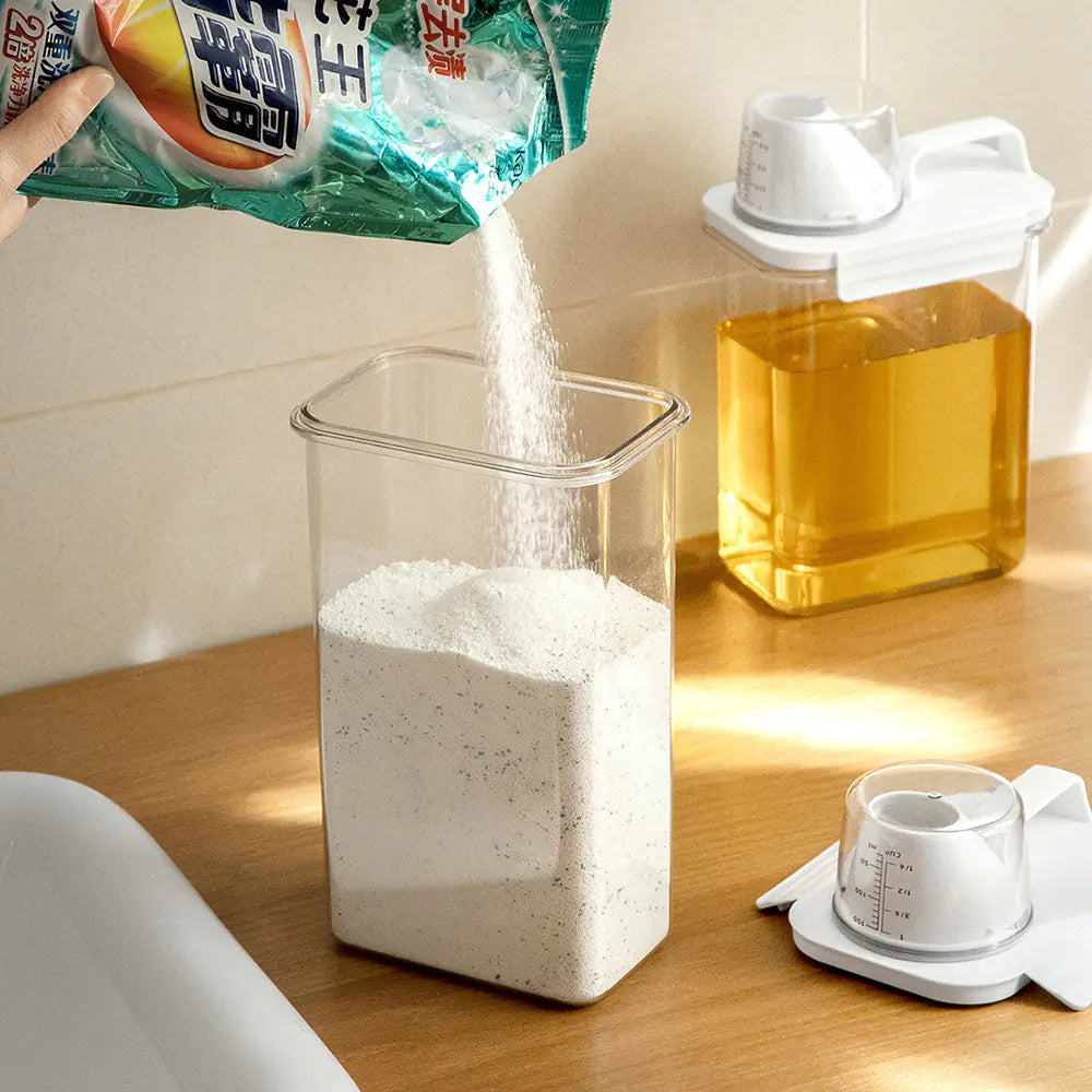 Acrylic Laundry Detergent Storage Box for Home Use