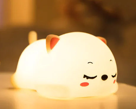 Soft Silicone Bedside Night Light – Minimal Ambient Lamp for Home Spaces