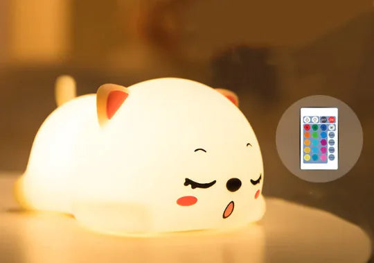 Soft Silicone Bedside Night Light – Minimal Ambient Lamp for Home Spaces