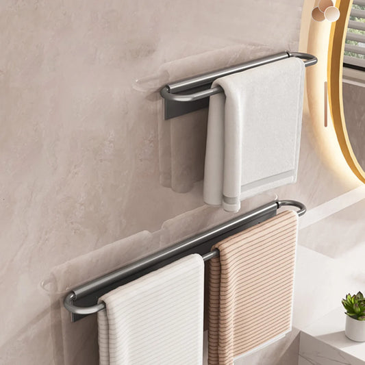 Minimalist Wall-Mounted Towel Rack – Sleek Bathroom & Kitchen Organizer