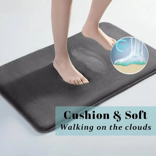 Ultra Soft Memory Foam Bathroom Mat – Non-Slip, Super Absorbent Rug for Spa-like Comfort