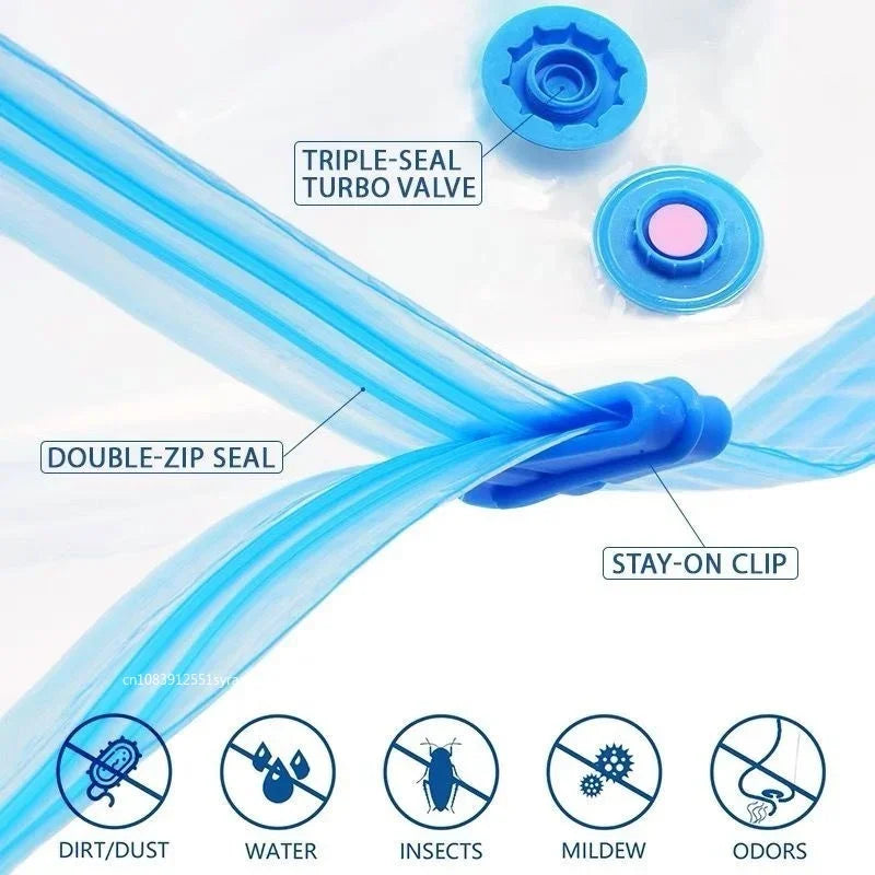 [3/5PCS] Vacuum Storage Bags – Smart Way to Store Clothes & Bedding