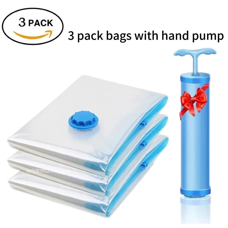 [3/5PCS] Vacuum Storage Bags – Smart Way to Store Clothes & Bedding