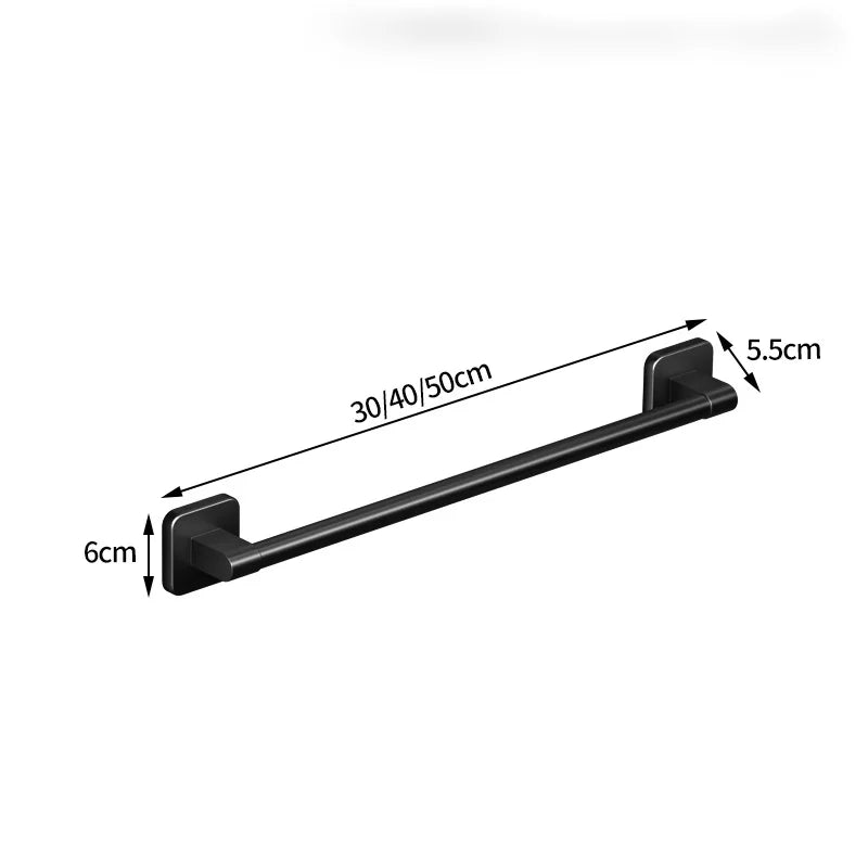 Modern Self-Adhesive Towel Rack – No-Drill Bathroom & Kitchen Organizer