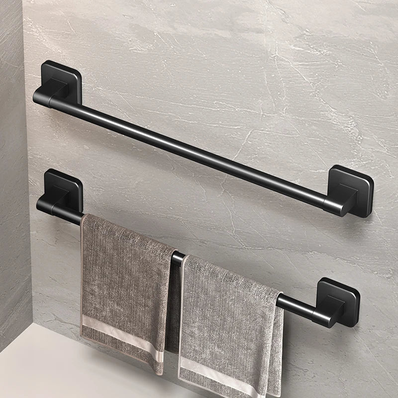 Modern Self-Adhesive Towel Rack – No-Drill Bathroom & Kitchen Organizer