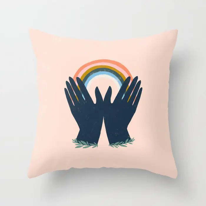 Abstract Oil Painting Pillowcase Cover
